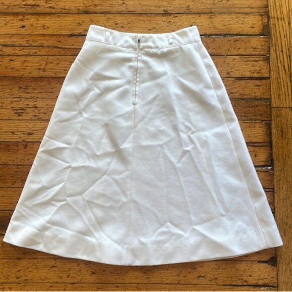 Panther Vintage White Midi Skirt Indie Emo 80s Size 7/8 - Picture 2 of 4